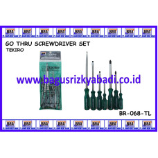 GO THRU SCREWDRIVER SET TEKIRO 